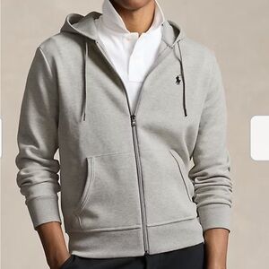 Polo by Ralph Lauren Men's light heather gray Zip-Up Sweater